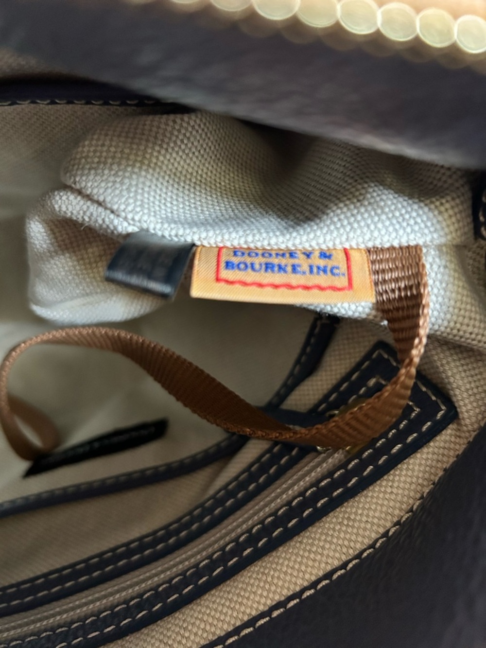 Dooney & Bourke Blue Pebble Leather Satchel - Picture 11 of 16